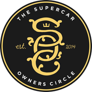 Logo rond noir et doré de « The Supercar Owners Circle » 