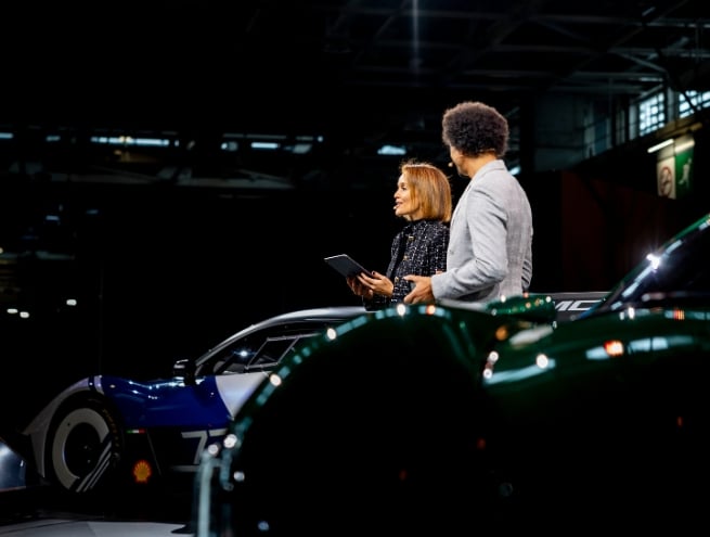 presenters on the live stage