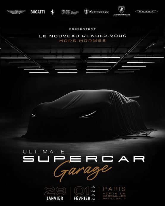 Visuel Ultimate Supercar Garage au format Instagram