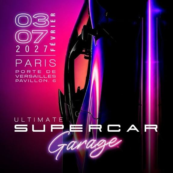 Visuel Ultimate Supercar Garage au format Instagram